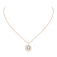  Lucky Move SM Pavé Pink Gold Diamond Necklace