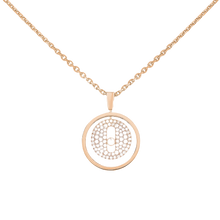  Collier Diamant Or Rose Lucky Move PM Pavé