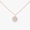 Lucky Move SM Pavé Pink Gold Diamond Necklace