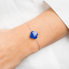 Bracelet, Lapis Lazuli, Or Blanc