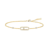 Move Uno pavé bracelet Yellow Gold Diamond Bracelet