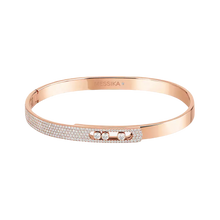  Move Noa Semi-Pavé Bangle SM Pink Gold Diamond Bracelet