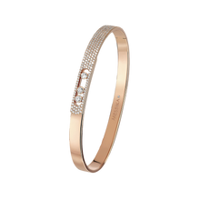  Pink Gold Diamond Bracelet Move Noa Bangle SM Pavé