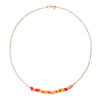 Gold Plated Silver & Pet Rondelle Necklace