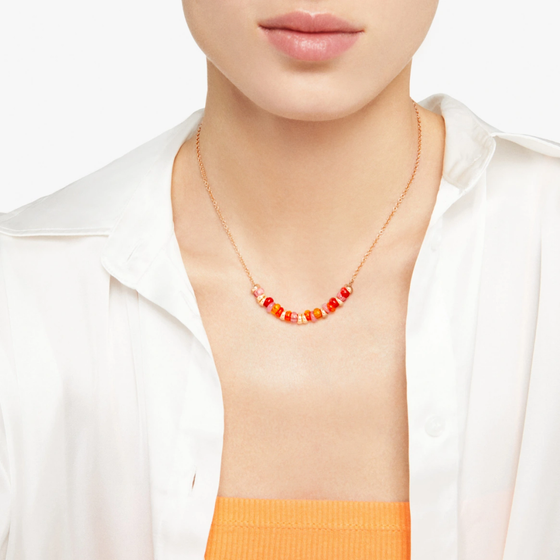 Collier Rondelle Argent Doré & Pet