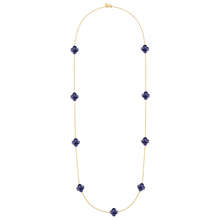  Lapis Lazuli Yellow Gold Long Necklace