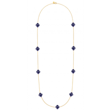  Long Necklace, Lapis Lazuli, Yellow Gold