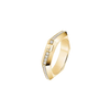 Moderniste pavé ring, small model Moderniste ring in 18-karat yellow gold, featuring brilliant-cut pavé diamonds.