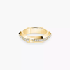 Moderniste pavé ring, small model Moderniste ring in 18-karat yellow gold, featuring brilliant-cut pavé diamonds.