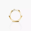 Moderniste pavé ring, small model Moderniste ring in 18-karat yellow gold, featuring brilliant-cut pavé diamonds.