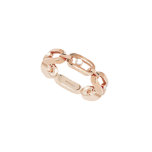  Pink Gold Diamond Ring Move Link Multi
