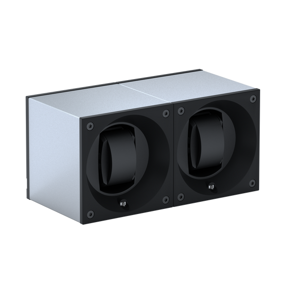 Masterbox Aluminium Argent 2 Montres