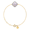 Bracelet, Pink Amethyst, Diamonds, Yellow Gold
