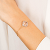 Bracelet, Pink Amethyst, Diamonds, Yellow Gold