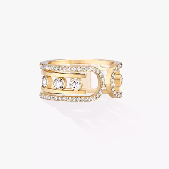Move 10th Yellow Gold Diamond Ring