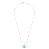 Collier, Amazonite, Or Blanc