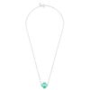 Collier, Amazonite, Or Blanc