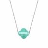 Collier, Amazonite, Or Blanc