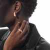 Moderniste single earring, medium model