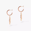 Lucky Move white mother-of-pearl drop earrings