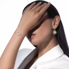 Lucky Move white mother-of-pearl drop earrings