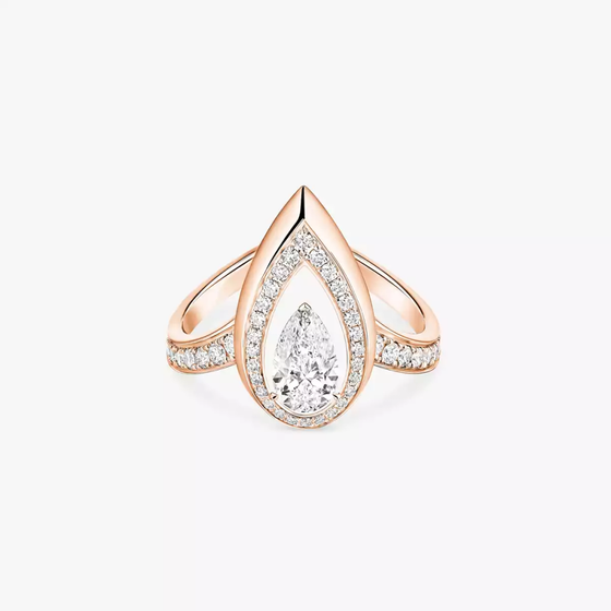 Fiery 0.50ct Pink Gold Diamond Ring