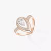 Bague Fiery 0,50ct Bague Diamant Or Rose