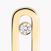 Move Uno Single Stud Yellow Gold Diamond Earrings