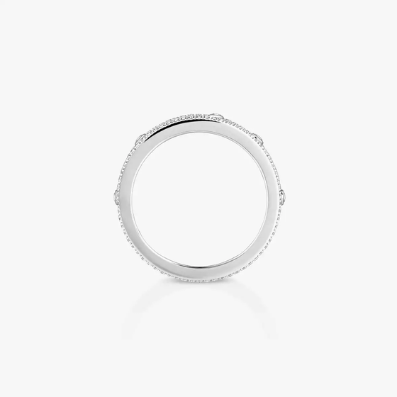 Alliance Move Romane Bague Diamant Or Blanc
