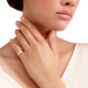 Bague Sceau Or Jaune Et Diamant Blanc