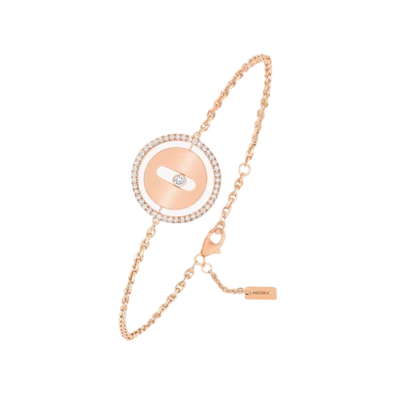 Lucky Move SM Pink Gold Diamond Bracelet