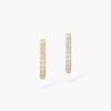 Gatsby XS Hoop Yellow Gold Diamond Earrings