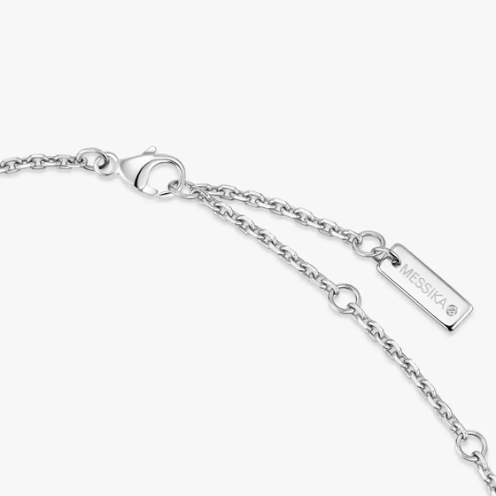 Collier Move Classique Ciselé Collier Diamant Or Blanc