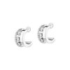 Move Romane Mini Hoops White Gold Diamond Earrings