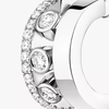Move Romane Mini Hoops White Gold Diamond Earrings