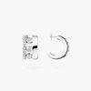 Move Romane Mini Hoops White Gold Diamond Earrings
