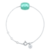 Bracelet, Amazonite, Or Blanc