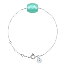  Bracelet, Amazonite, White Gold
