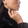 Joy single heart-cut earring