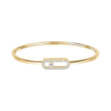  Move Uno Pavé Flex Bangle MM Yellow Gold Diamond Bracelet