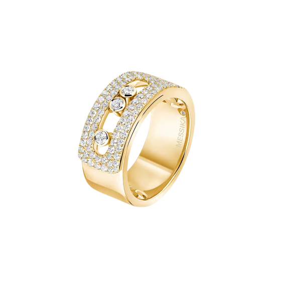Move Noa LM Pavé Yellow Gold Diamond Ring