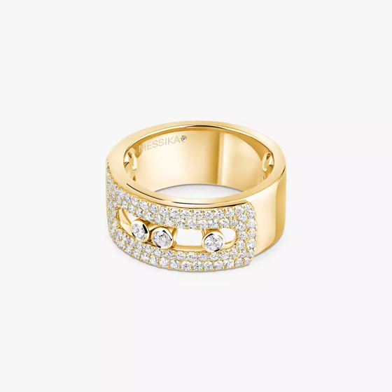 Move Noa LM Pavé Yellow Gold Diamond Ring