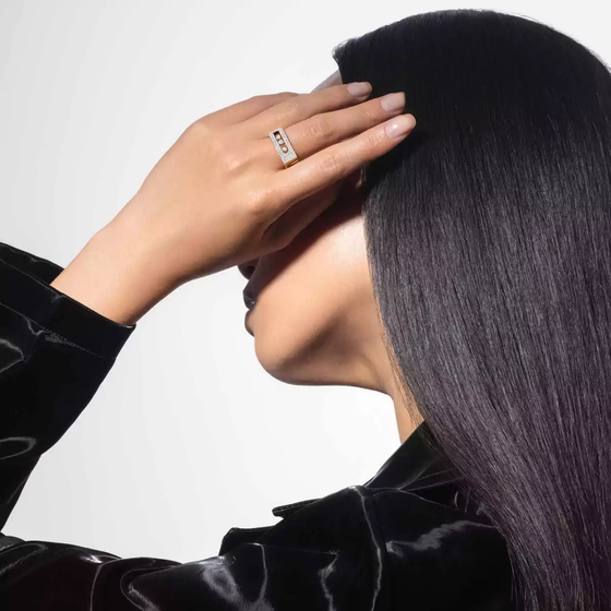 Move Noa LM Pavé Yellow Gold Diamond Ring