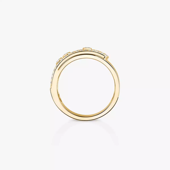Move Noa LM Pavé Yellow Gold Diamond Ring