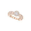 Solitaire Move Link 0,30ct Bague Diamant Or Rose