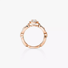 Move Link solitaire ring, small model