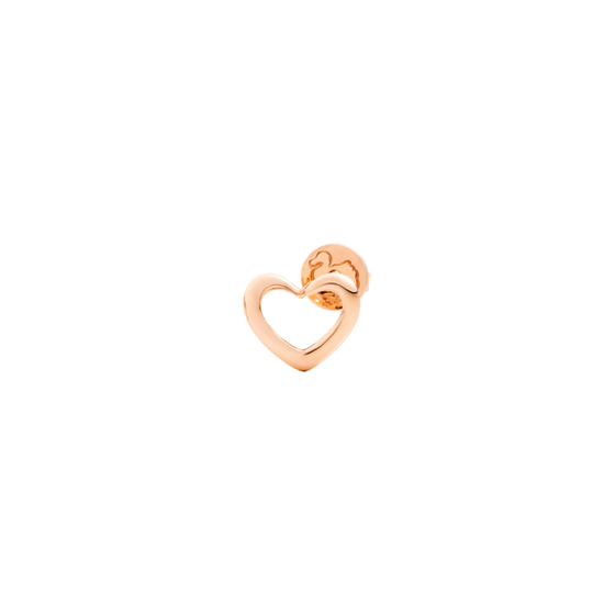 Rose Gold Heart Stud Earring