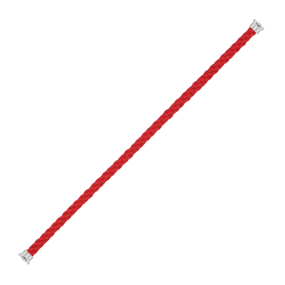 CÂBLE ROUGE POUR GRANDE BOUCLE EN OR BLANC