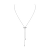 Moderniste tie necklace White Gold Diamond Necklace