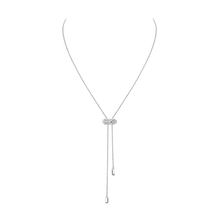  Collier cravate Moderniste Collier Diamant Or Blanc
